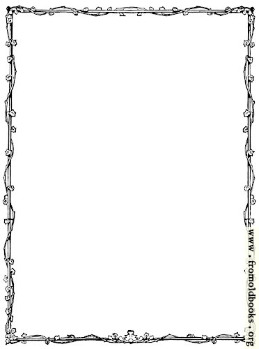 Full-page border with ivy