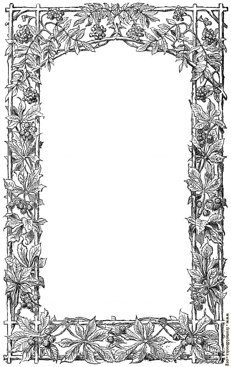 Victorian vine-leaf page border [image 737x1174 pixels 75]