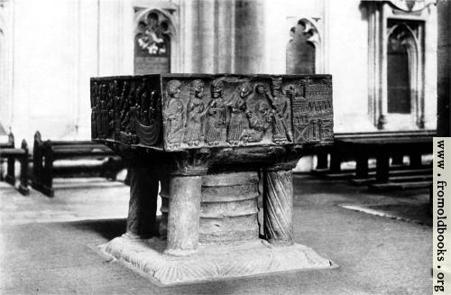 baptismal font at Winchester Cathedral