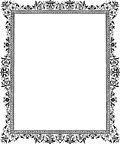Decorative cip-art Victorian border, Black and White, from The Art of Illuminating As Practised in Europe from the Earliest Times (1860); hits this month: 2261