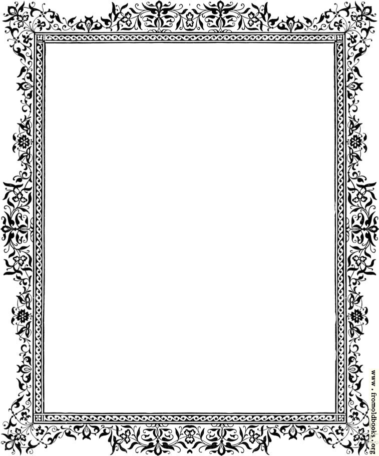 heart clip art border. Decorative clip-art Victorian