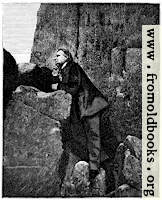 [picture: Victor Hugo amongst the rocks at Jersey]