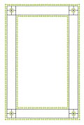 Lines and Leaves Page Border