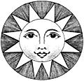 [Picture: Plate XLIII.—Astronomy.—Detail – Smiling Sun.]