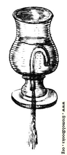 [Picture: Plate XCIX.—Hydrostatics.—Fig. 8. Cup of Tantalus (no letters)]