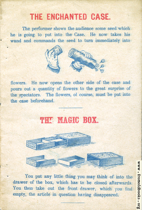 [Picture: Page 1: The Enchanted Case and The Magic Box.]