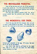 [Picture: Page 2: The Marvelous Pedestal and The Wonderful Egg Trick.]
