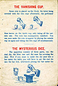 [Picture: Page 6: The Vanishing Cup; The Mysterious Dice.]