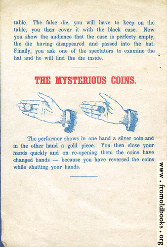 [Picture: Page 7: The Mysterious Coins.]