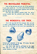 Page 2: The Marvelous Pedestal and The Wonderful Egg Trick.