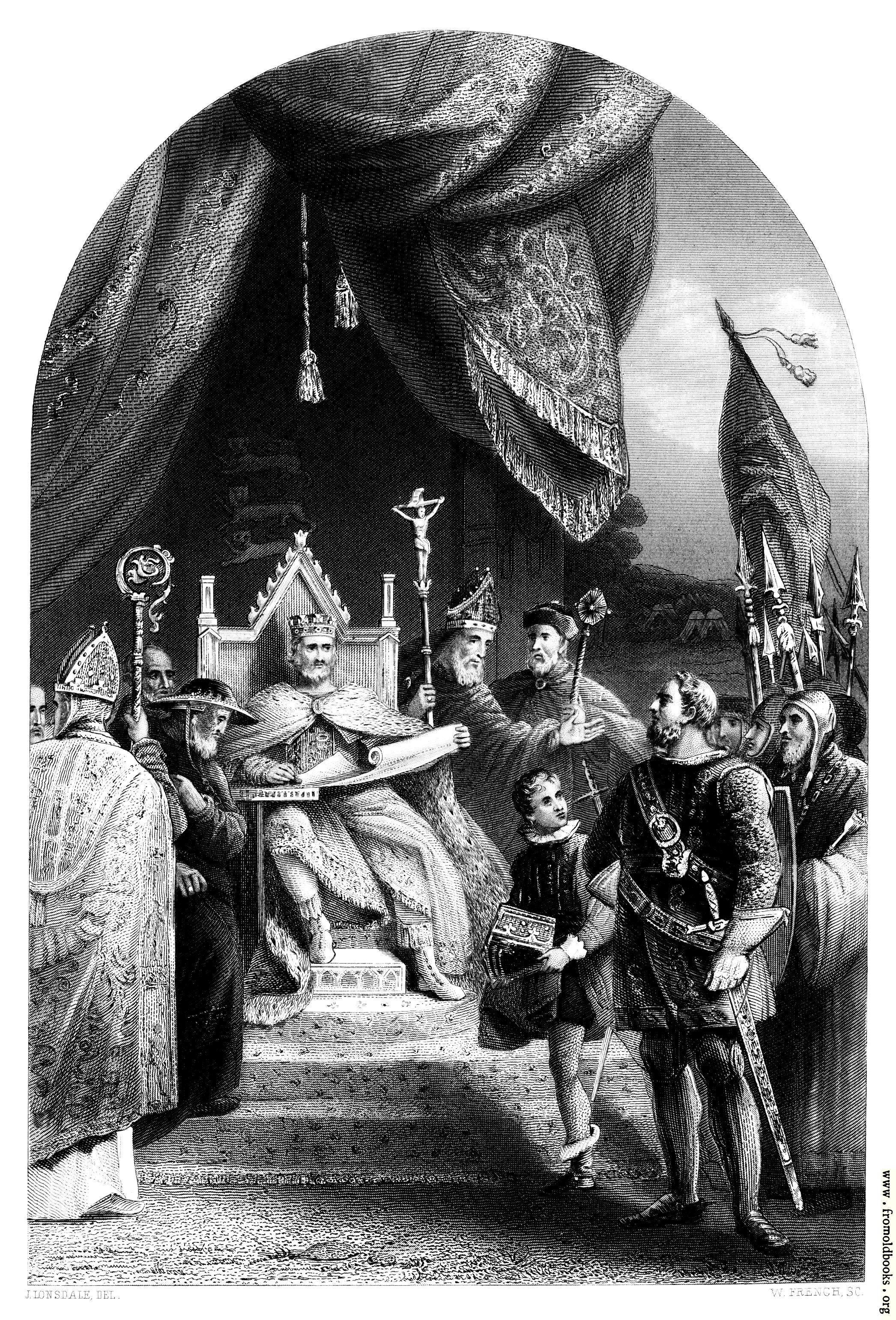 [Picture: King John Sealing Magna Charta]