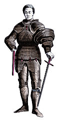 [Picture: Costume of Fifteenth Century Knight]