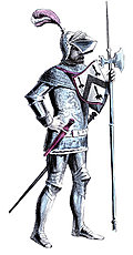 [Picture: Costume of Fifteenth Century Pikeman]