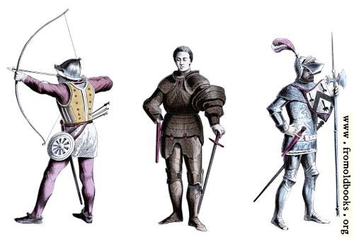 [Picture: Three knights from the 15th century]