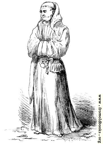 [Picture: Monk’s Walking Dress of the Middle Ages]