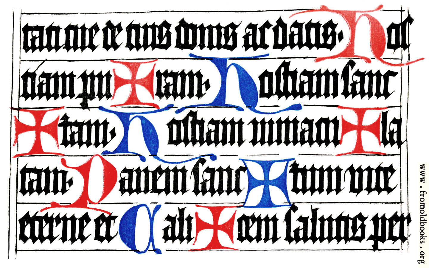 [Picture: Specimen of the Würzburg Missal.  Written about 1470 or 1480.]