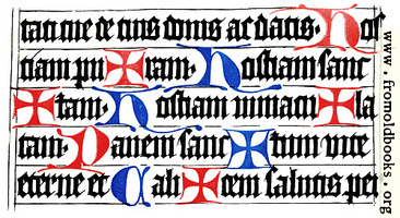 Specimen of the Würzburg Missal.  Written about 1470 or 1480.