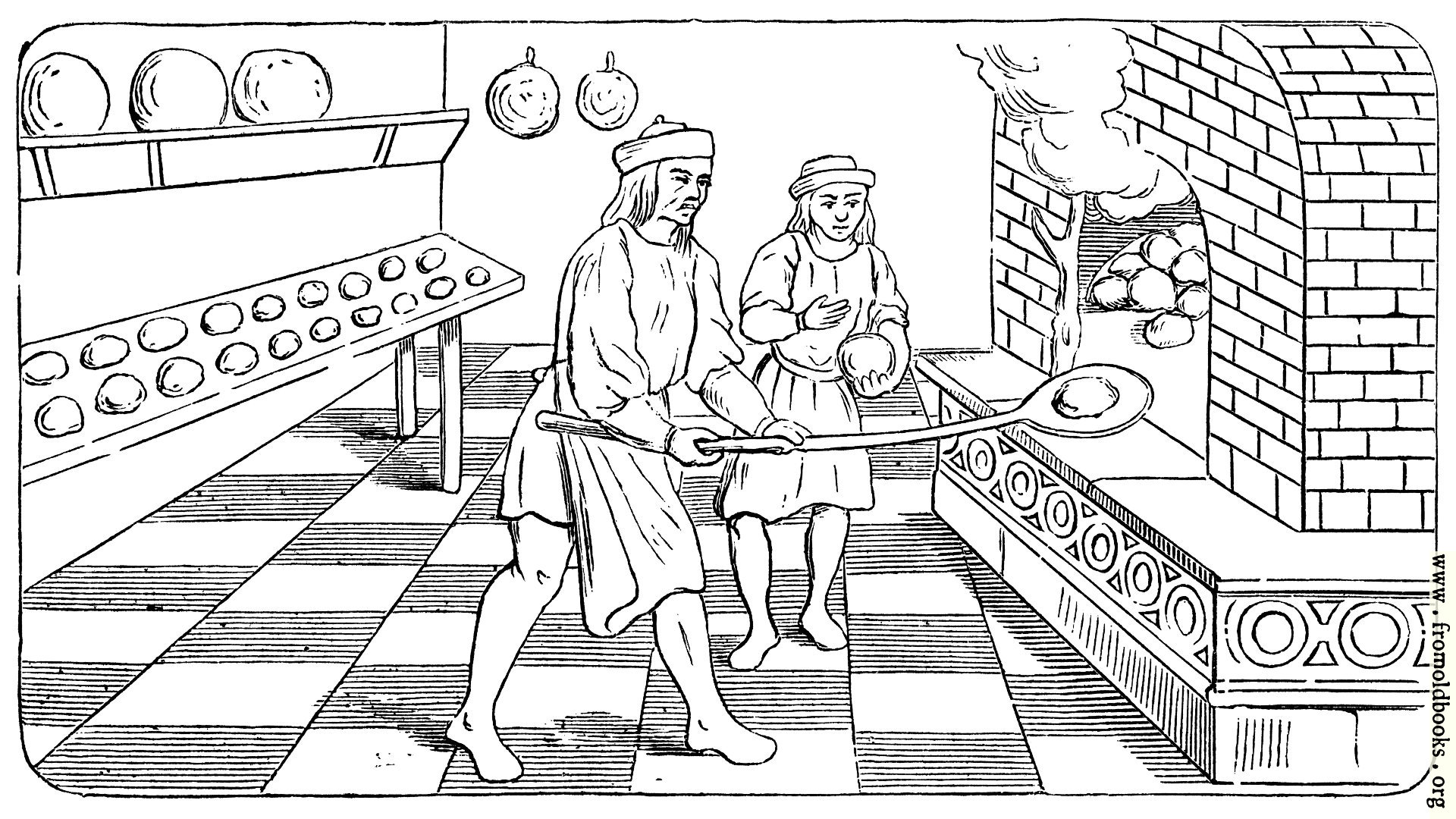 [Picture: Bakehouse of the Fifteenth Century]