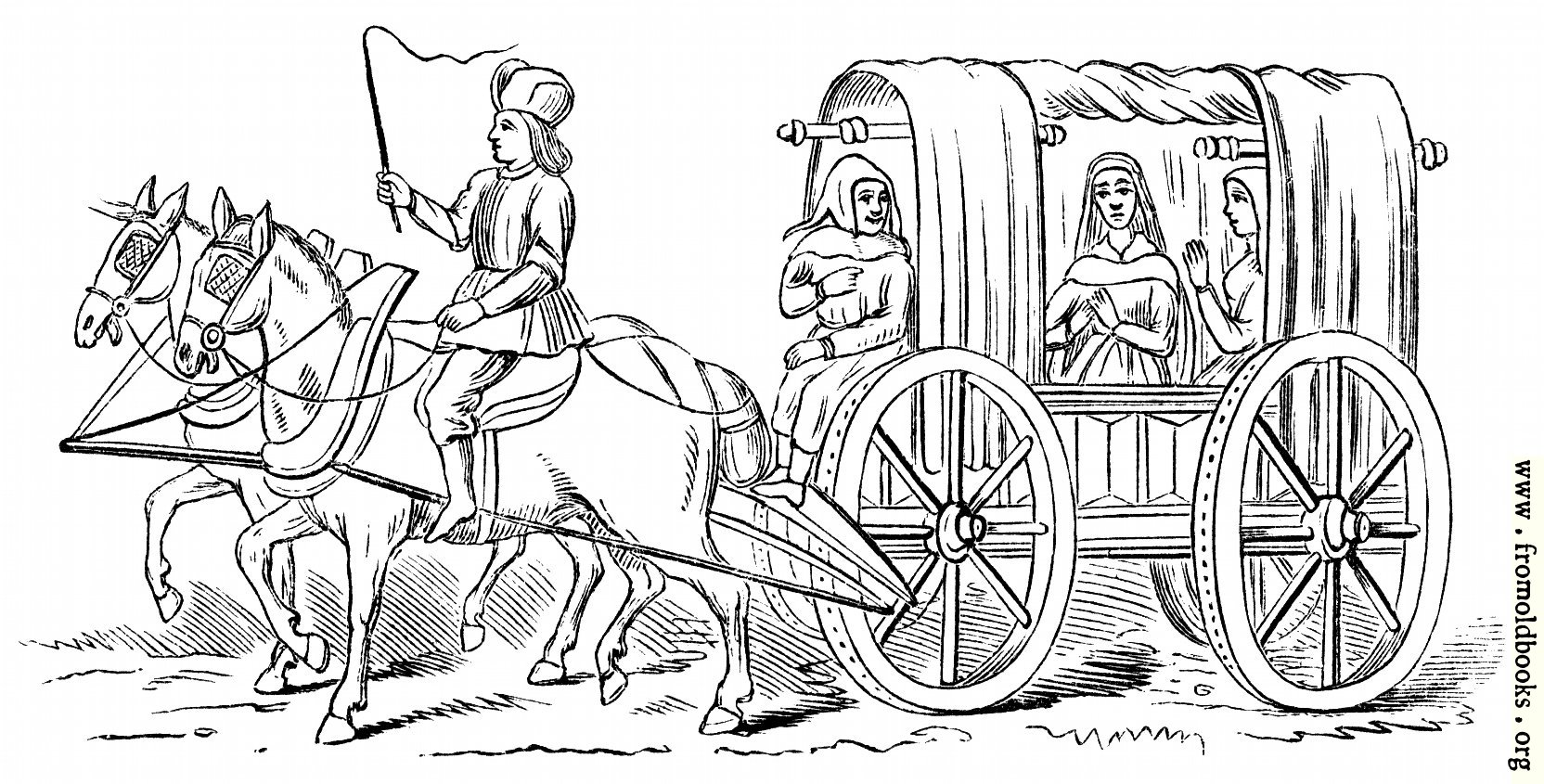 [Picture: Carriage of the Fifteenth Century.]