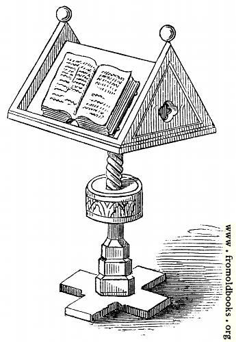 [Picture: Reading Desks. MS. Bodleian Library. (detail)]