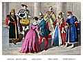 Costumes 1550 – 1580.
