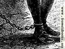 [picture: John Bunyan's chained leg in prison]