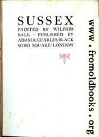 [picture: Title Page, Ball on Sussex]