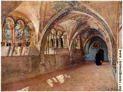 [Picture: Cloisters in Santa Scholastica, Subiaco]