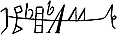 [Picture: Astrological symbols for Monday: Angelic Sigil for Gabriel]