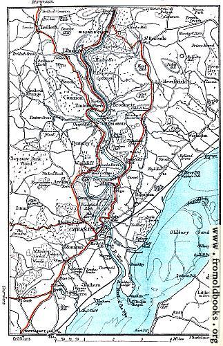 [Picture: Map: River Wye, Chepstow, etc.]