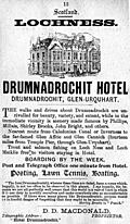 [Picture: Old Advert: 12: Drumnadrochit Hotel at Lochness]