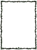 [Picture: Full-page brown and green border with ivy creeper]