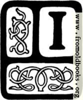 [picture: Initial Letter I With Art Nouveau Swirls]