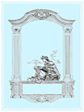 [Picture: Classical full-page border with goddess]