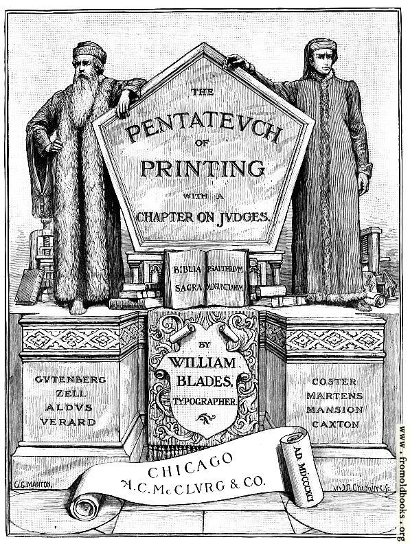 [Picture: Title Page, Pentateuch of Printing]