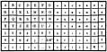 [Picture: The “lay” of a pair of type cases (upper case).]