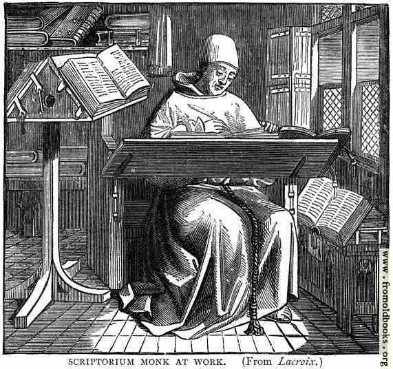 [Picture: Scriptorium Monk at Work]