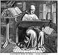 Scriptorium Monk at Work