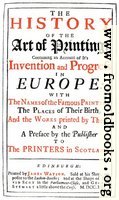 [picture: Reproduction of title page from Watson's History of Printing]