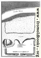 Plan of Burgh Castle in Suffolk.