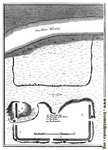 [Picture: Plan of Burgh Castle in Suffolk.]