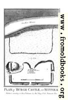 Plan of Burgh Castle in Suffolk.