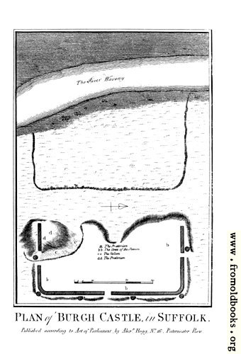 [Picture: Plan of Burgh Castle in Suffolk.]