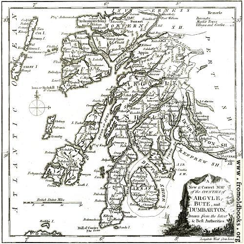 [Picture: A New & Correct MAP of the Counties of Argyle, Bute and Dumbarton]