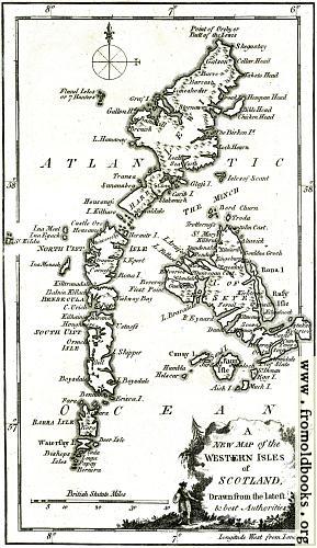 [Picture: Antique Eighteenth-Century Map of the Western Islesof Scotland]