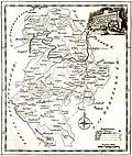 [Picture: Antique Eighteenth-Century Map of Bedfordshire]