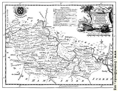 [Picture: Antique Eighteenth-Century Map of Berkshire]