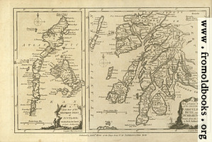[Picture: Antique Map of Argyle, Bute and Dumbarton, in Scotland]