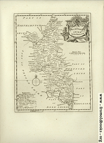 [Picture: Antique Map of Buckinghamshire]