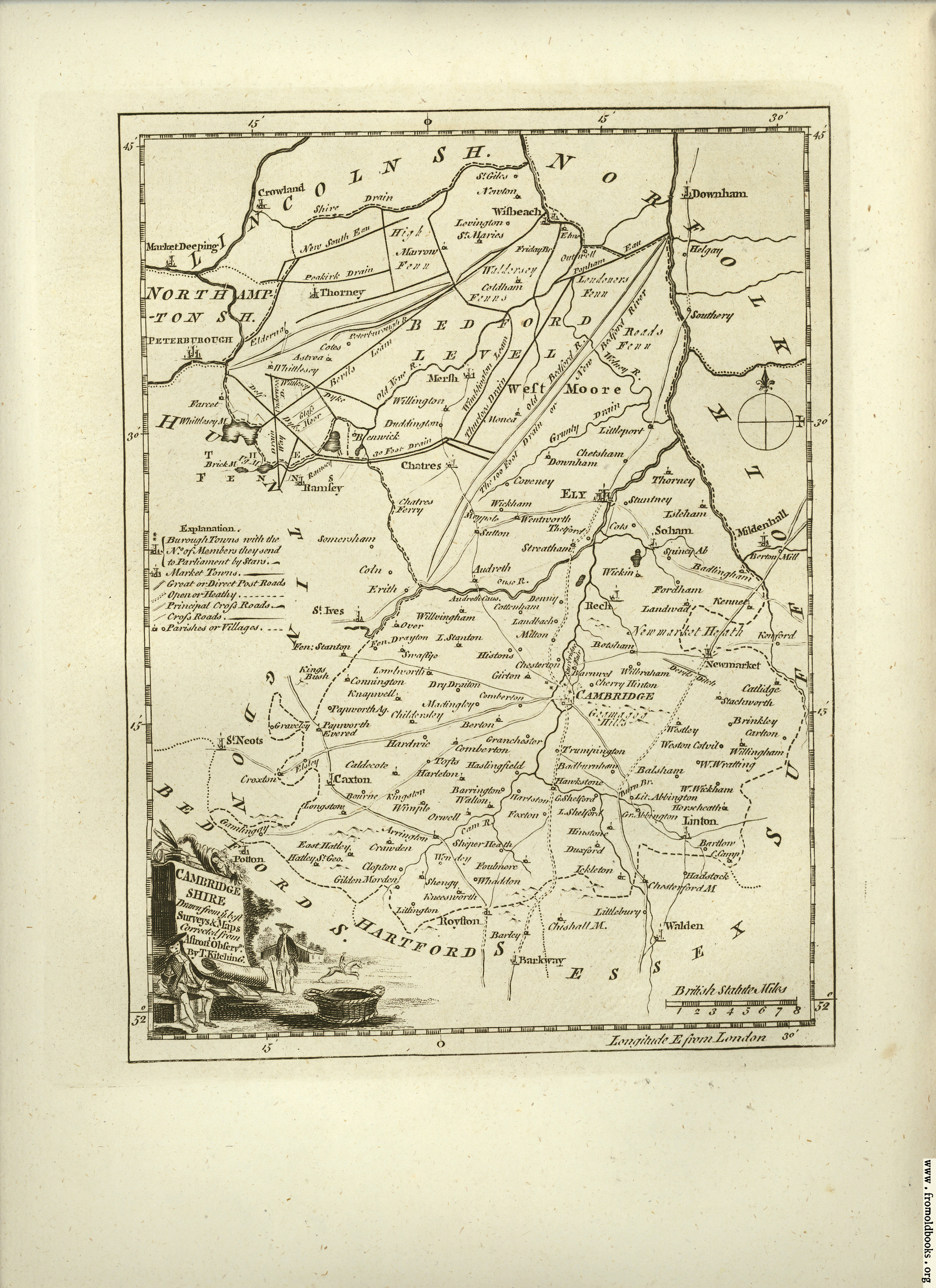 [Picture: Antique Map of Cambridgeshire]